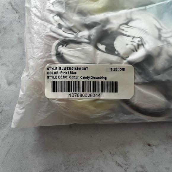 NWT Boys Lie Pink Blue Cotton Candy Unreleased Drawstring Bag - Picture 5 of 9